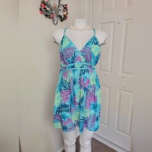 elegant floral sleeping dress